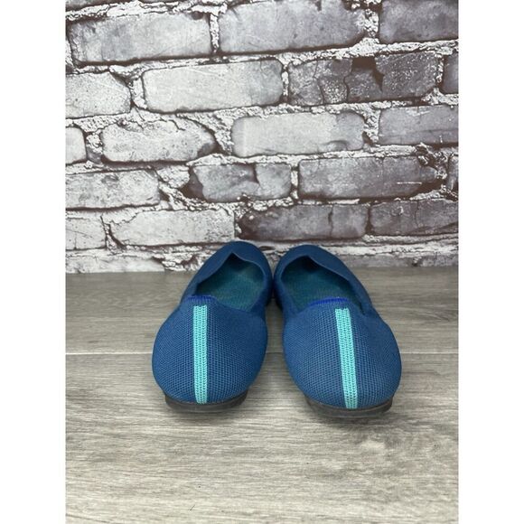 Rothy's The Square Pacific Blue Knit Fabric Ballet Flats Women Sz 11M US/42EU - Picture 6 of 16